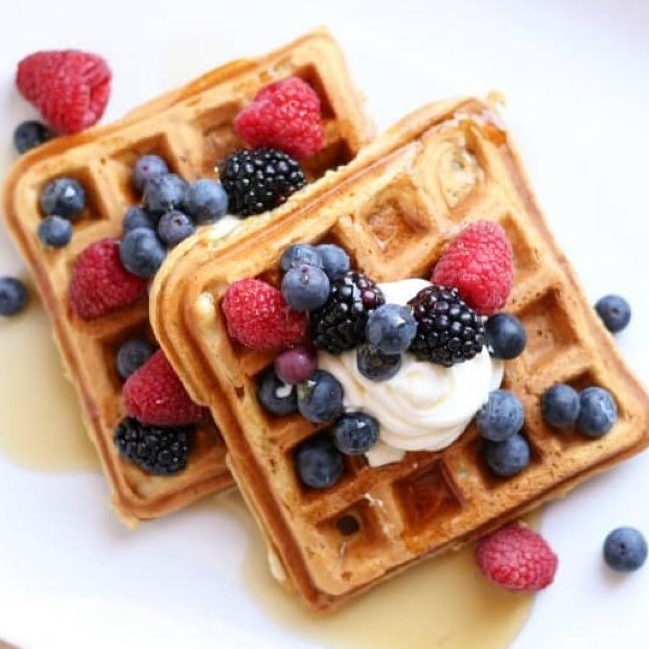 Lemon-Infused Sour Cream Waffles Recipe