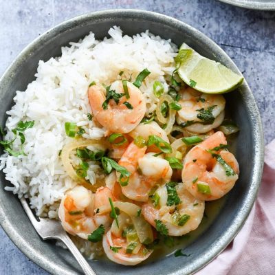 Lemon-Infused Thai Garlic Shrimp Recipe