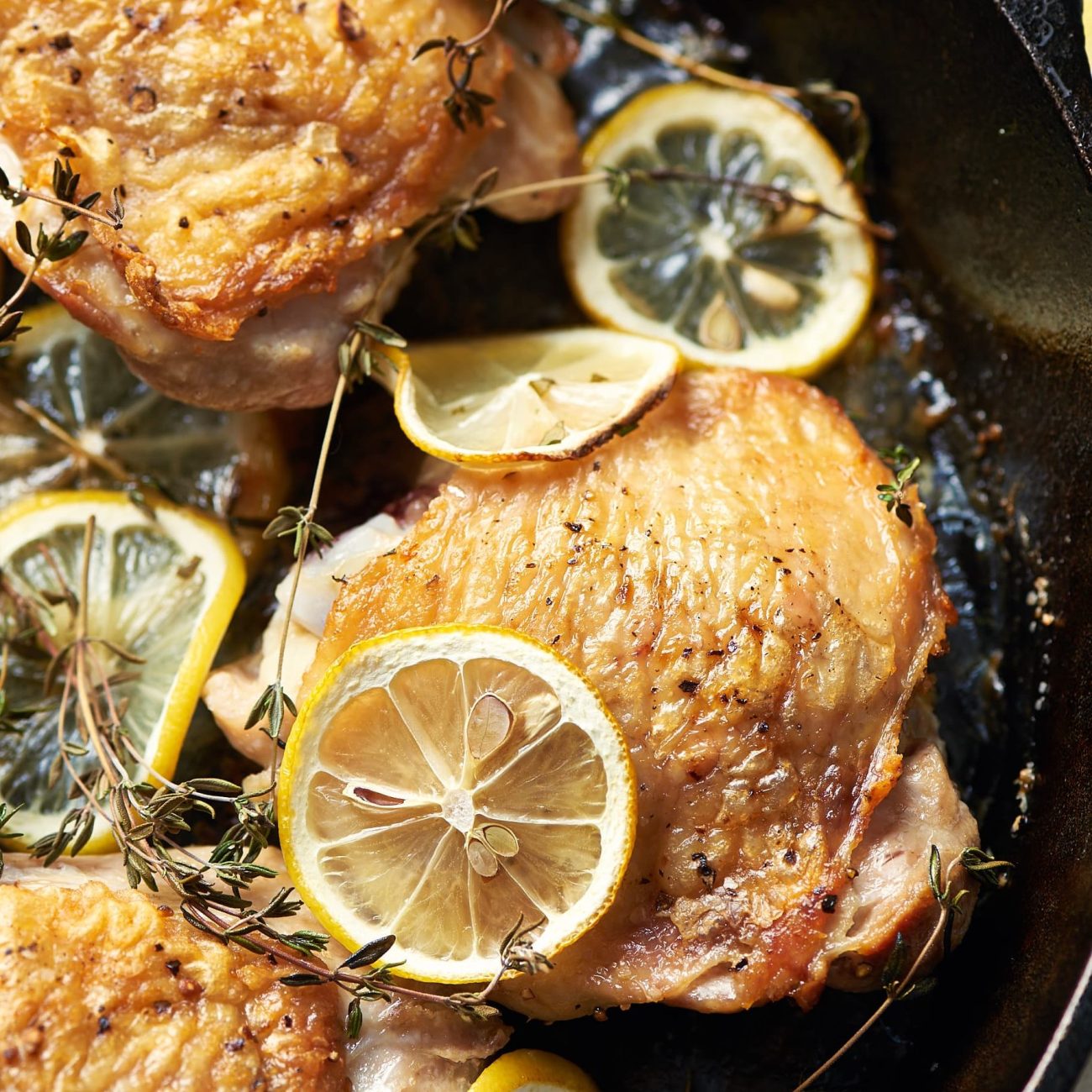 Lemon & Thyme Butter-Basted Roast Chicken