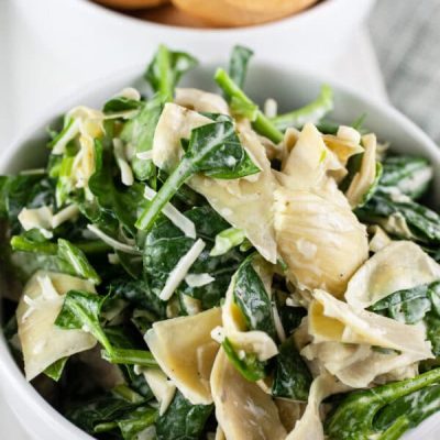 Lemony Spinach Artichoke Dip With Pita Crisps