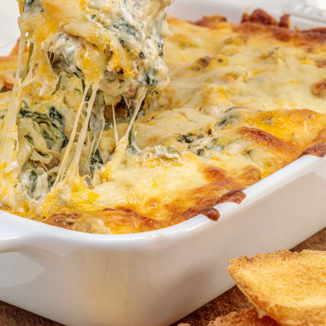 Light and Creamy Spinach Artichoke Dip Recipe