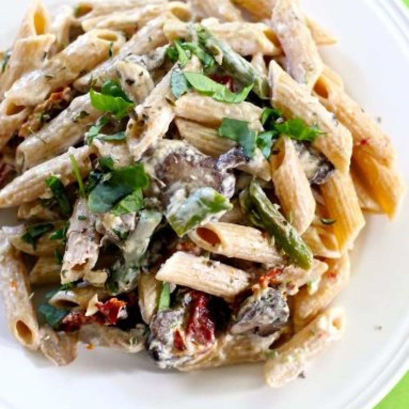 Light Penne With Sun-Dried Tomatoes And