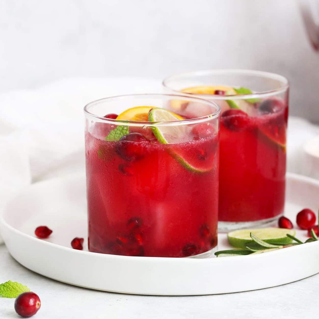 Lime-Infused Blueberry and Pomegranate Delight