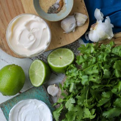 Lime Sour Cream Dipping Sauce