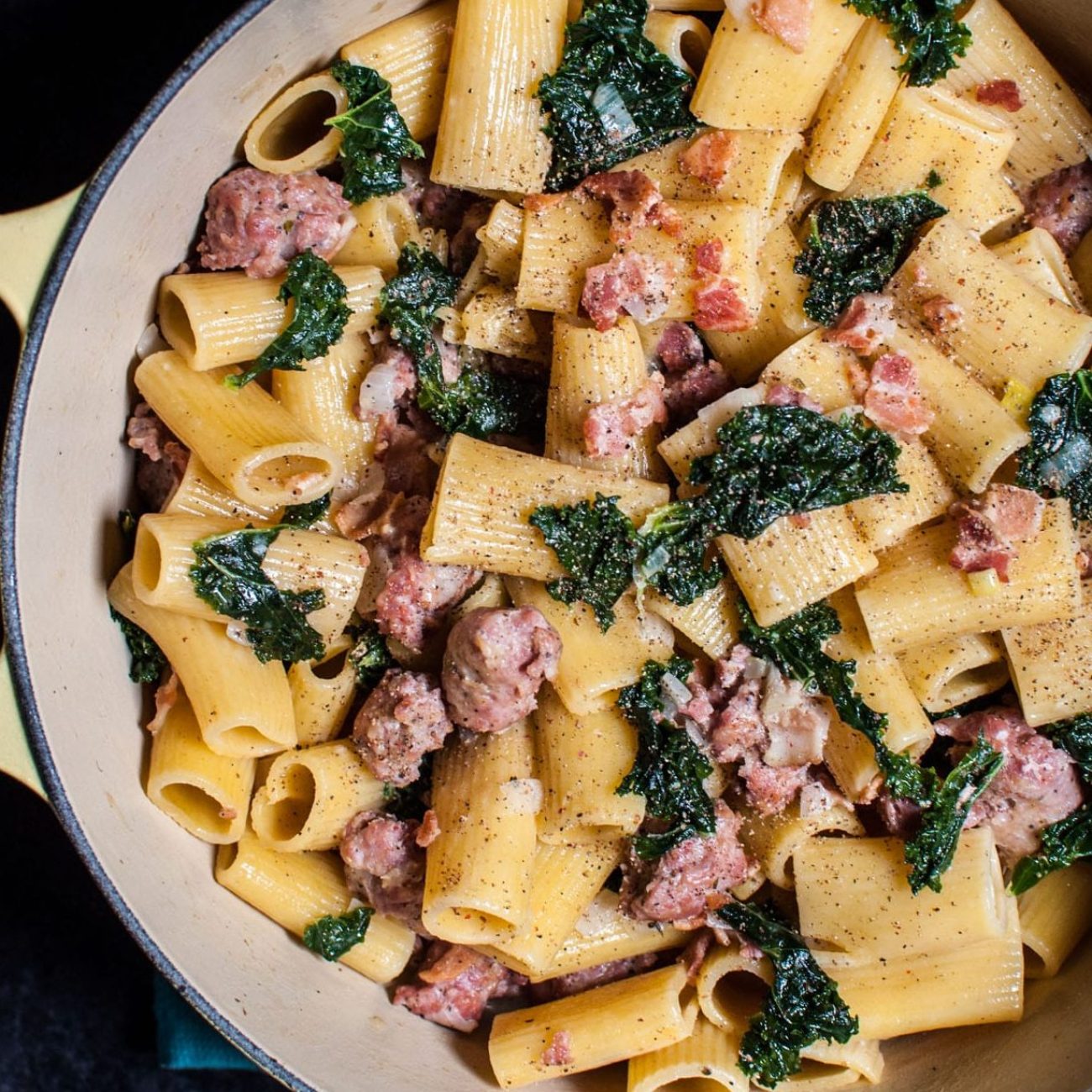 Linguine With Sausage And Kale