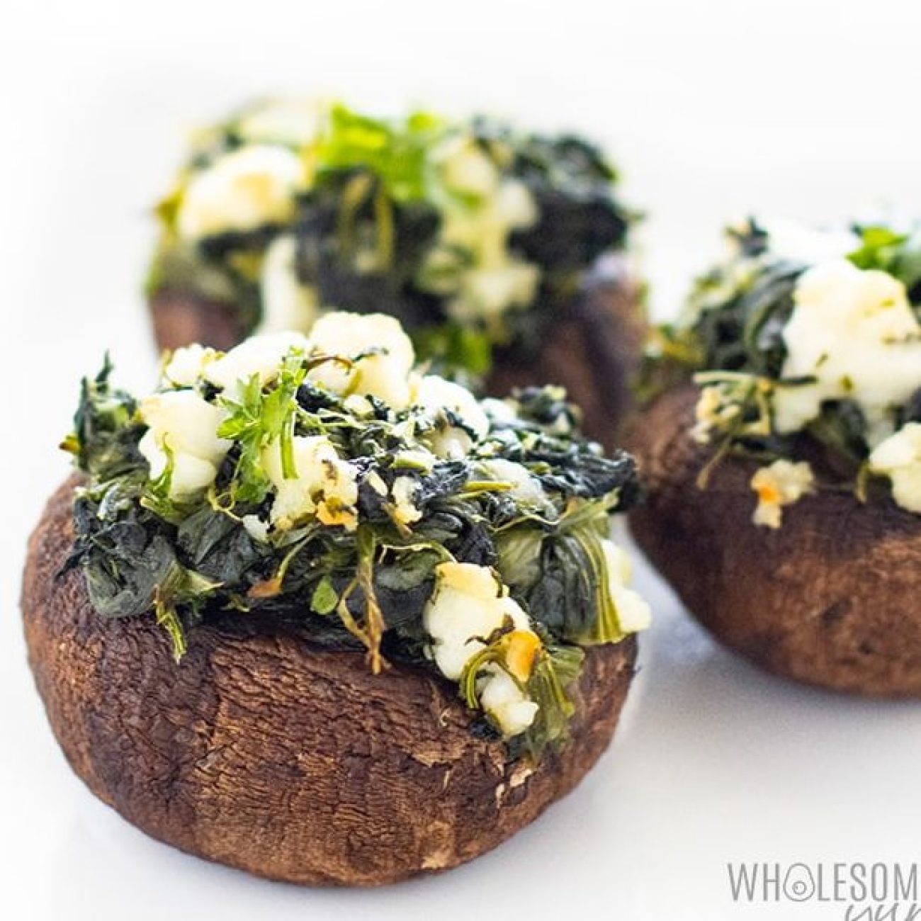 Lite Stuffed Mushrooms