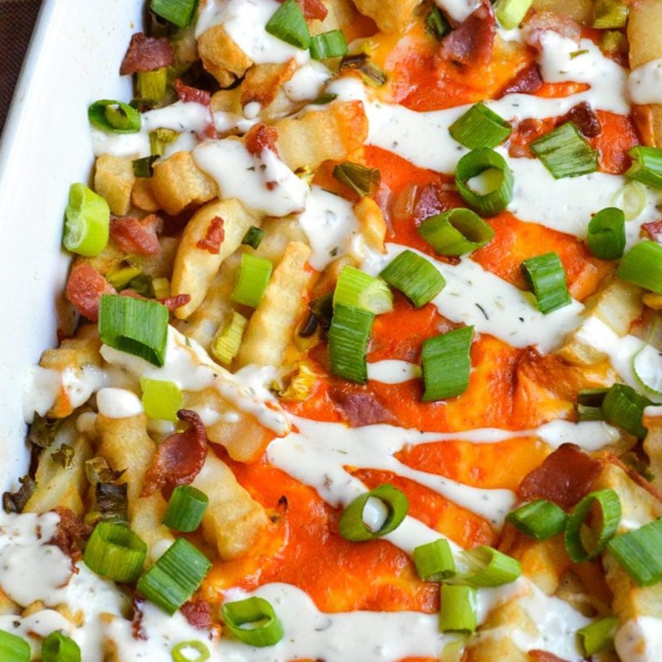 Loaded Buffalo Oven Fries