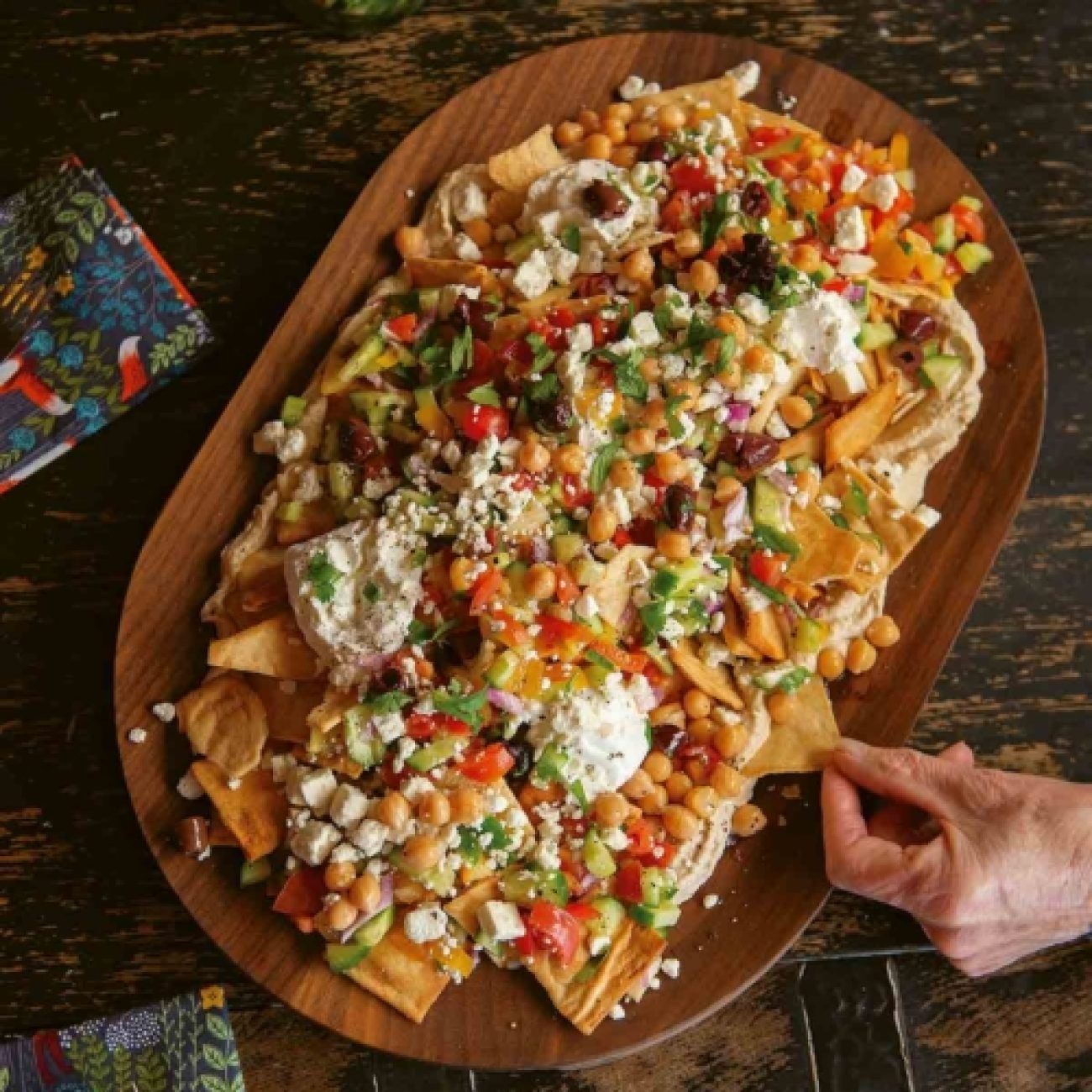 Loaded Pita Nachos