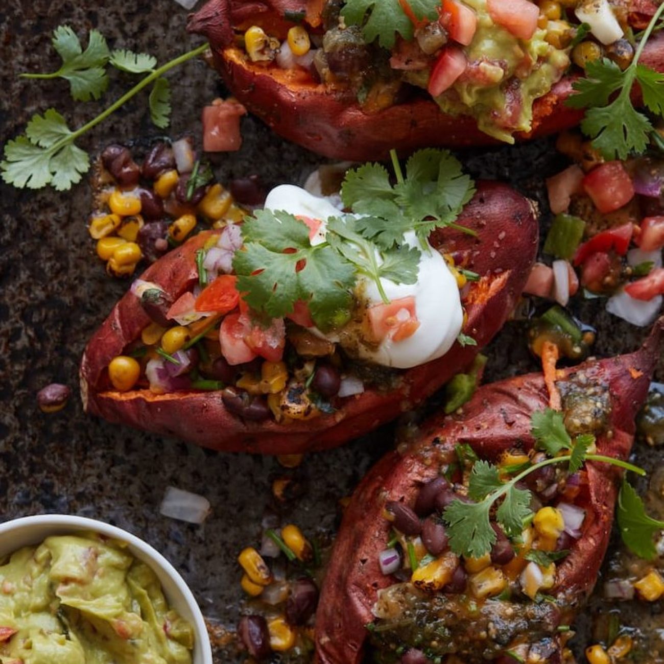 Loaded Southwest-Style Baked Potatoes Recipe