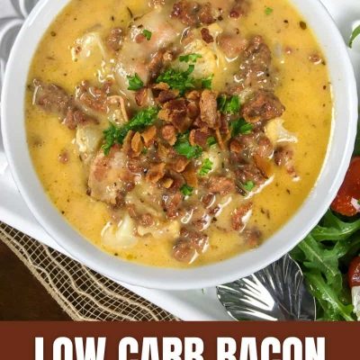 Low Carb Cheeseburger Soup