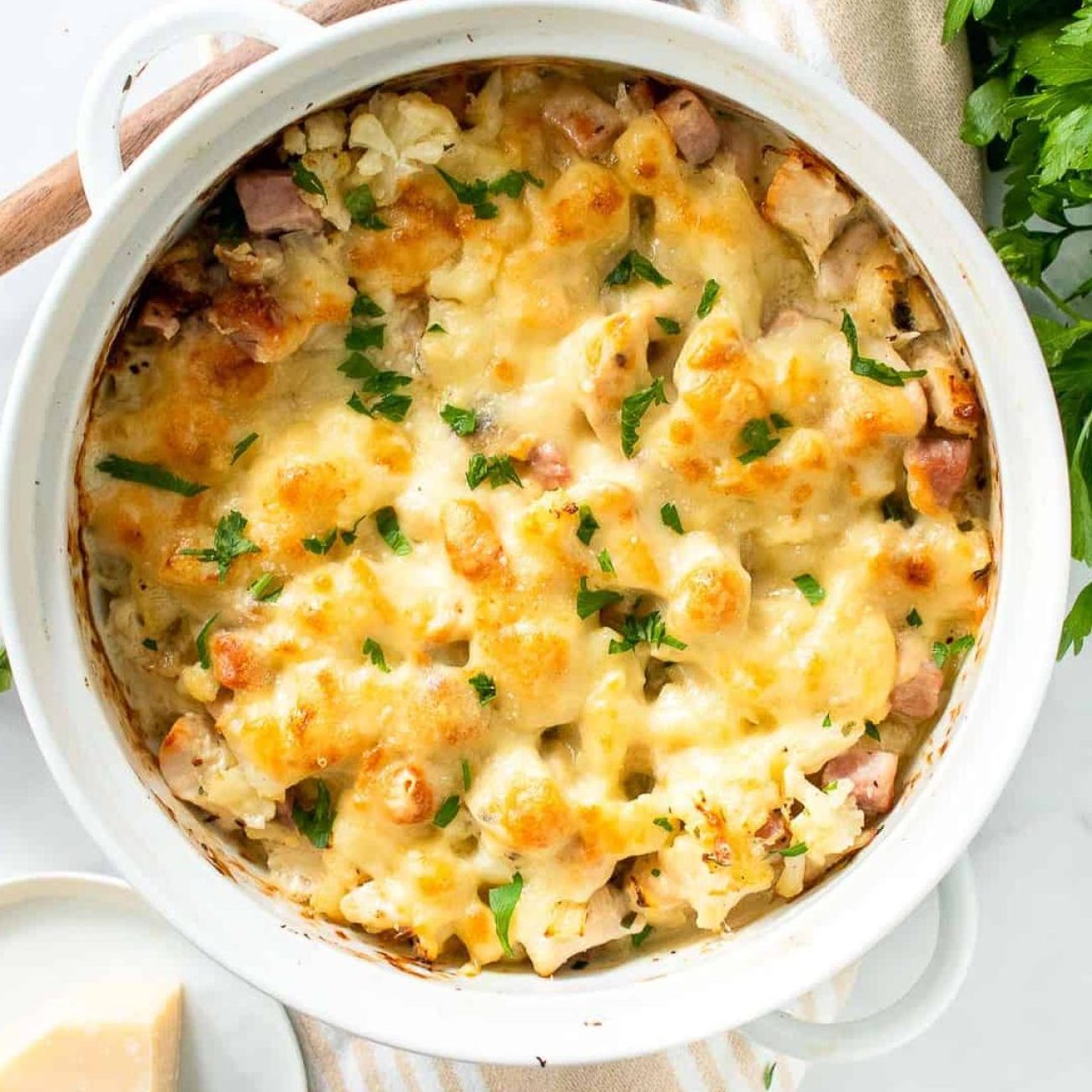 Low Carb Chicken Cordon Bleu Casserole