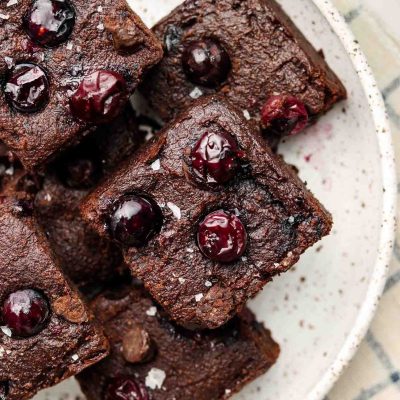 Low Fat Blueberry Brownies