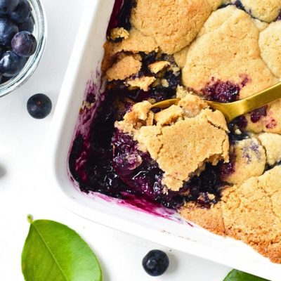 Low Fat Blueberry Cobbler For 2