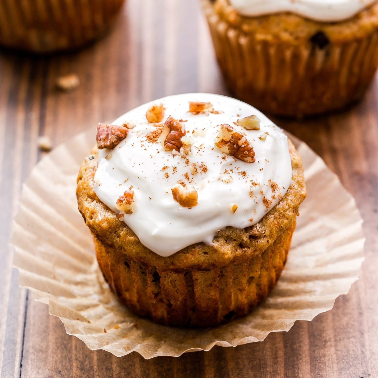Low-Fat Carrot Cake Muffins That Dont Taste
