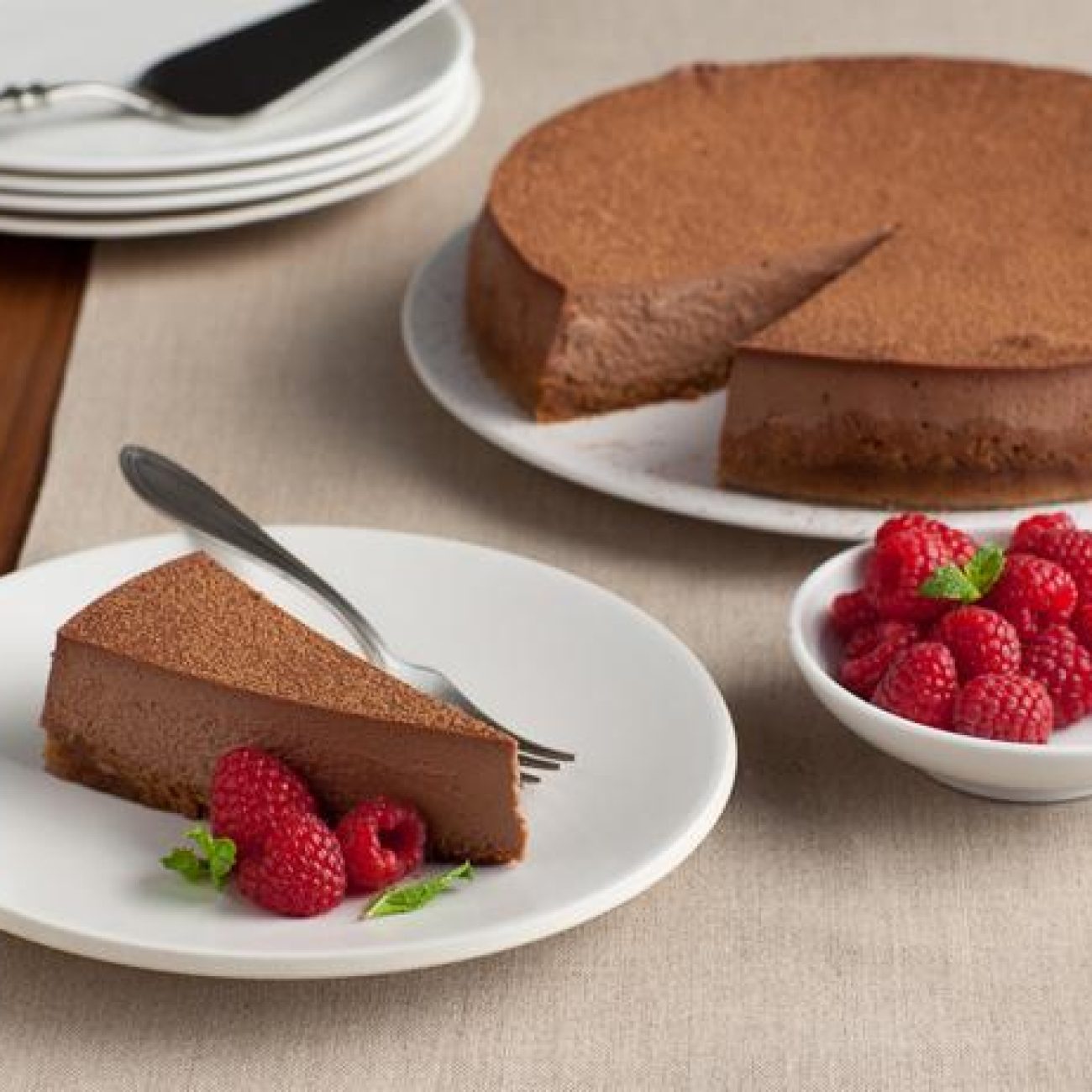 Low-Fat Chocolate Cheesecake