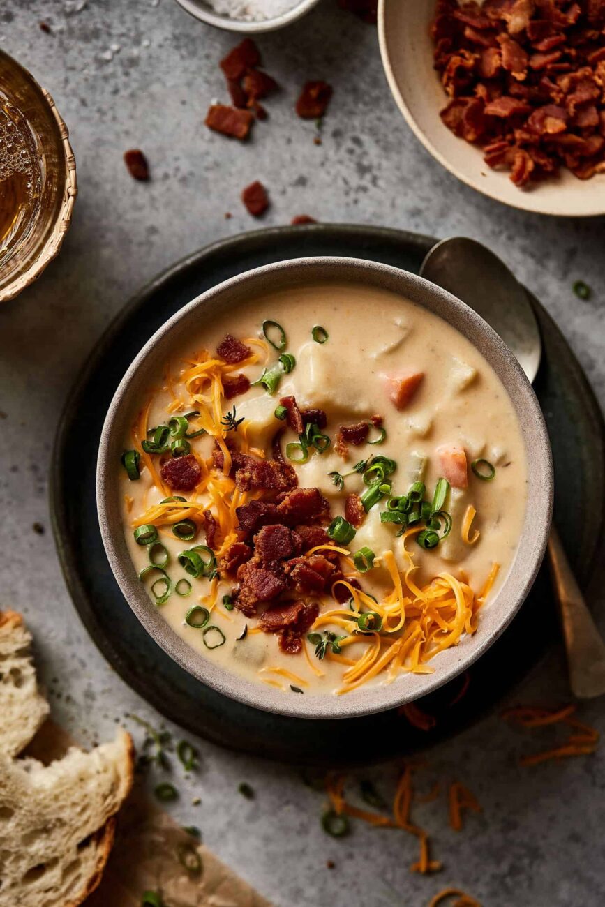 Low-Fat Loaded Baked Potato Soup