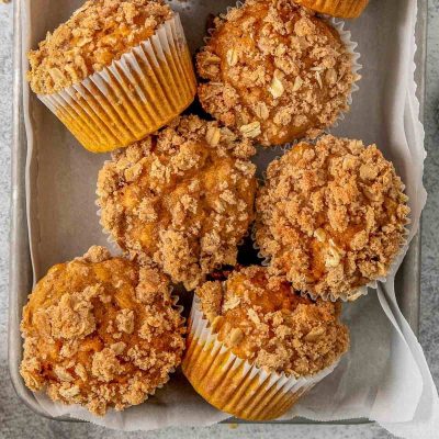 Low Fat Oatmeal Pumpkin Spice Muffins