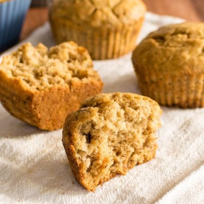 Low-Fat Or Fat-Free Banana- Crunch Muffins