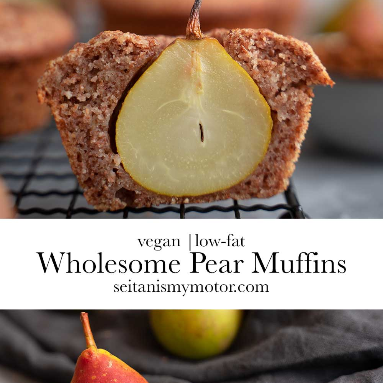 Low Fat Pear Muffins