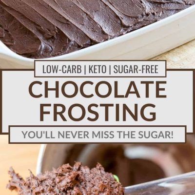 Low Sugar Chocolate Frosting