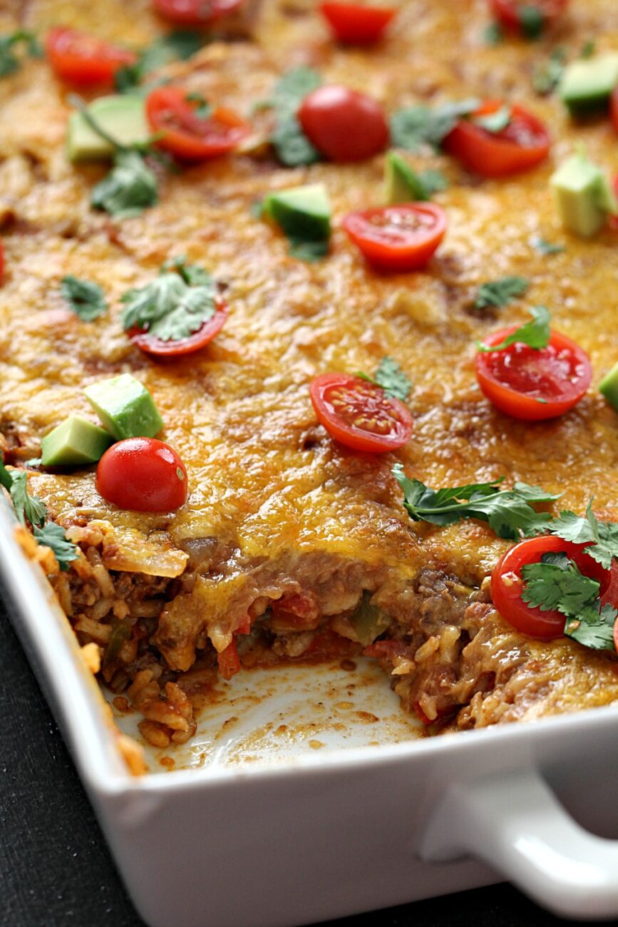 Lower Fat Burrito Casserole