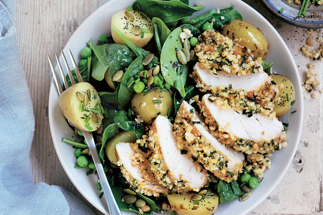 Macadamia Nut Chicken Breasts With Banana