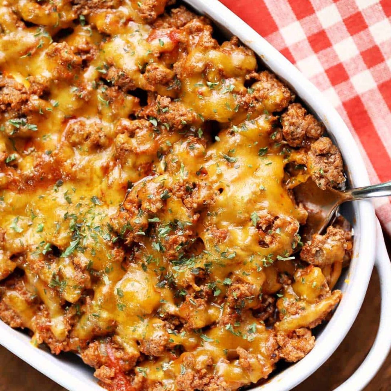 Make Ahead Cheeseburger Casserole