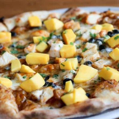 Mango Black Bean Pizza