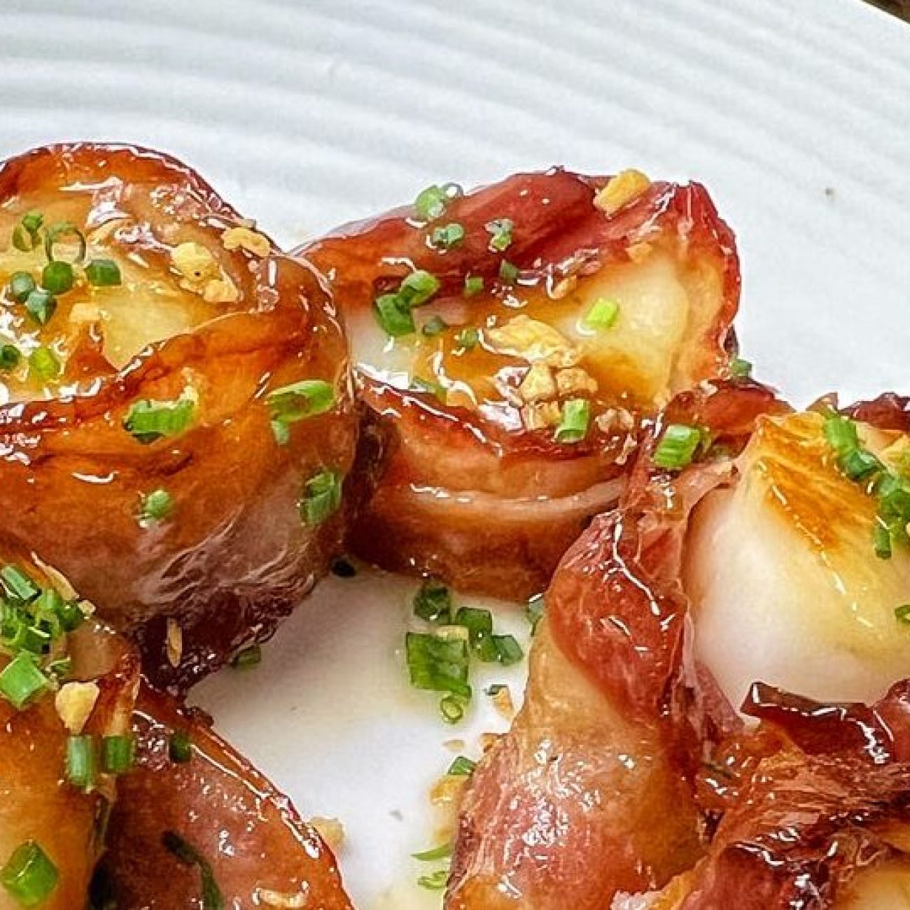 Maple Bacon Wrapped Scallops W