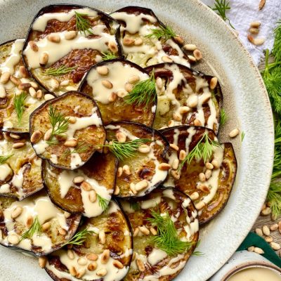 Marinated Baby Eggplants With Pine Nuts And