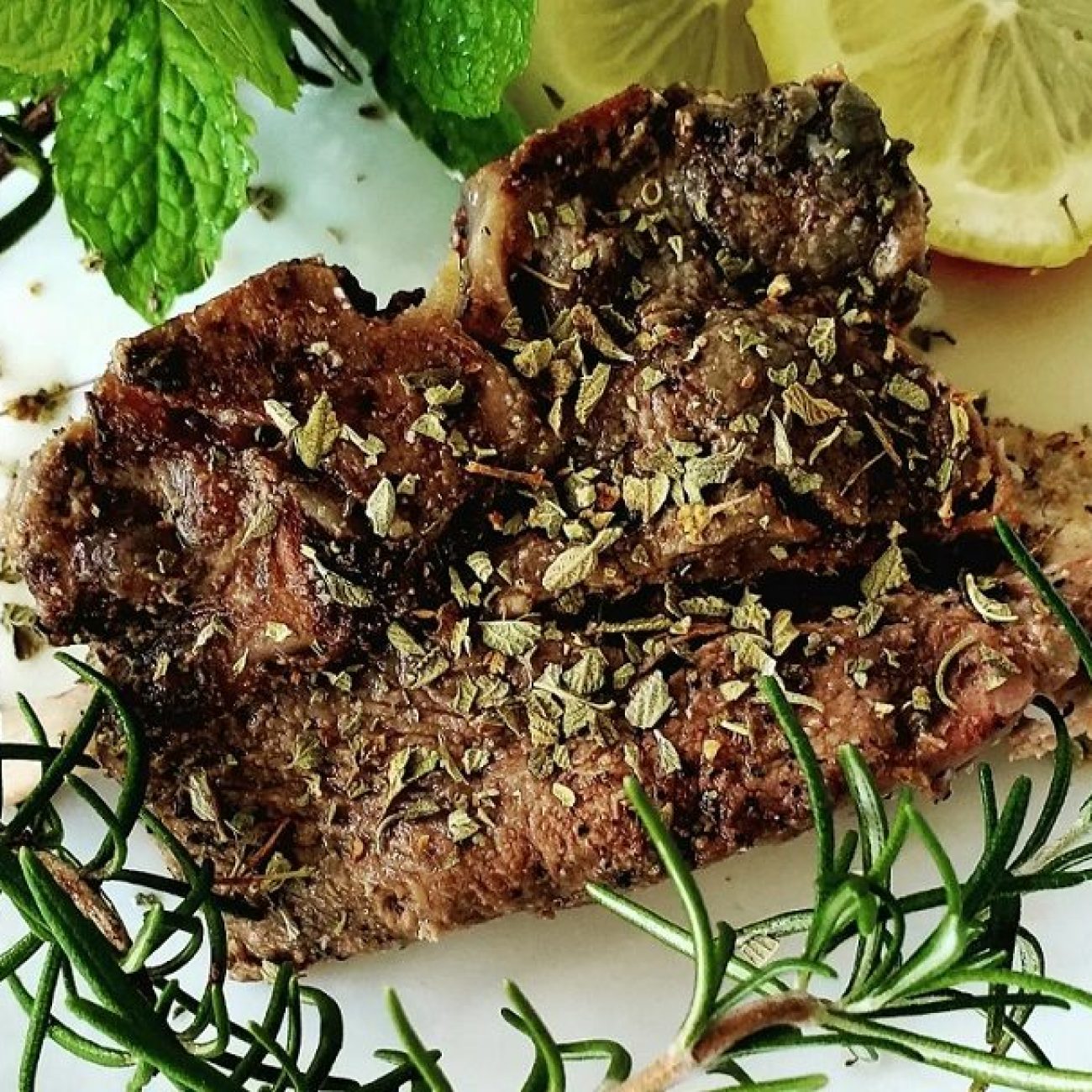 Marinated Lemon Lamb Cutlets Or