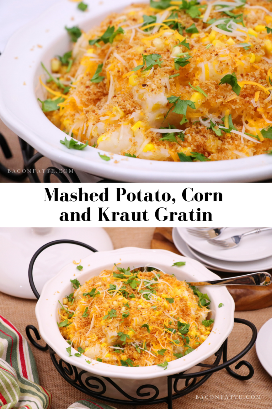 Mashed Potatoes With Corn & Cheese