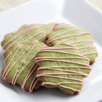 Matcha Green Tea Shortbread Cookies