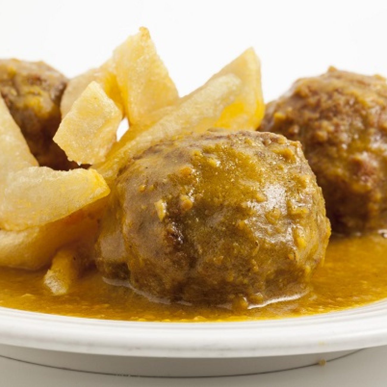 Meatballs In Saffron- Almond Sauce