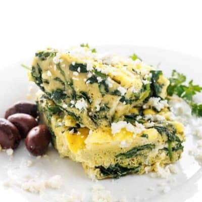 Mediterranean-Inspired Spinach And Feta Cheese Casserole