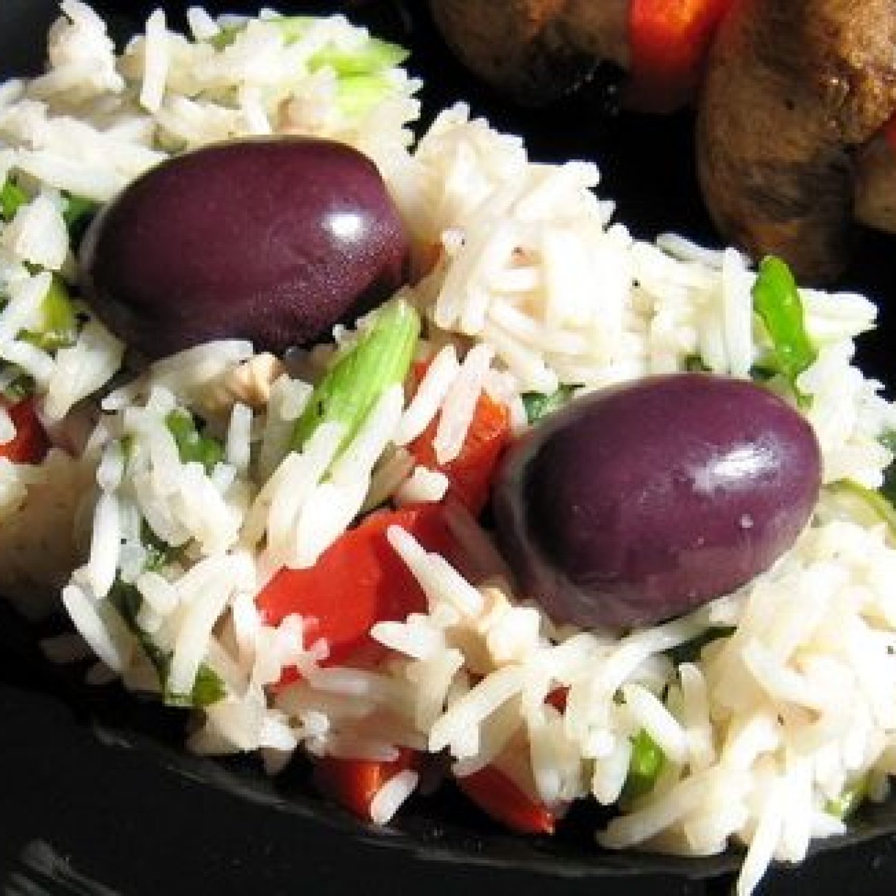 Mediterranean Rice Salad With Shrimp