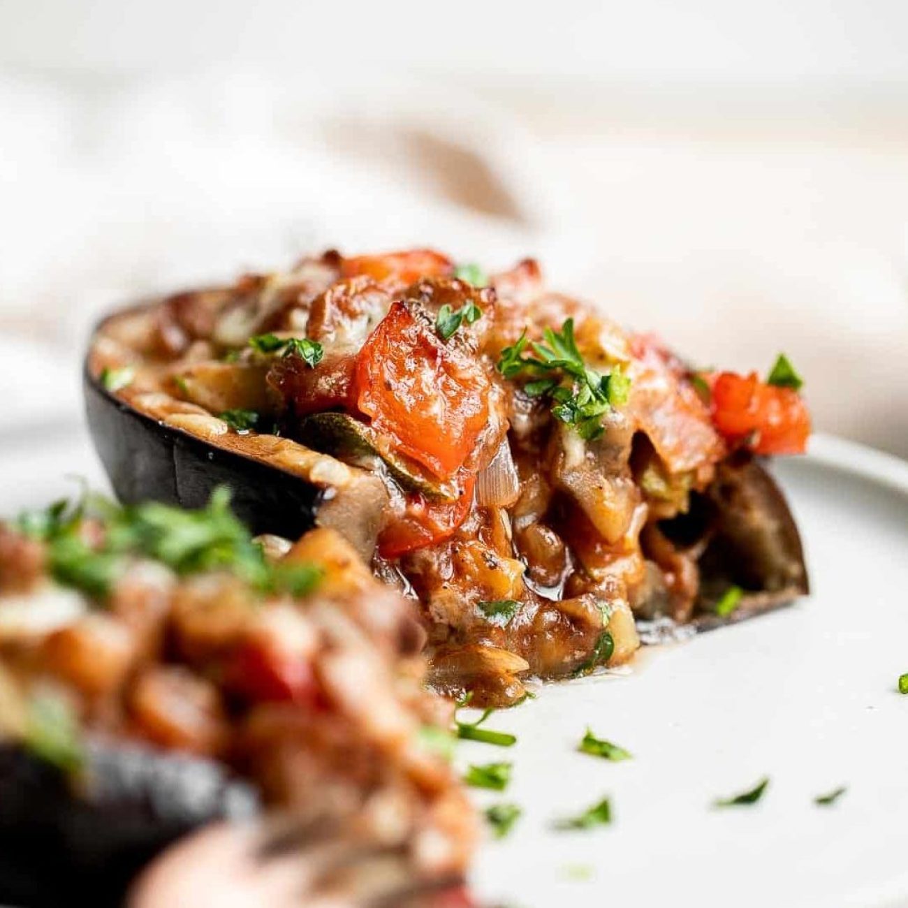 Mediterranean-Style Stuffed Eggplant Delight