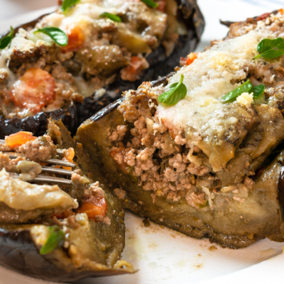 Mediterranean-Style Stuffed Eggplant Delight Recipe