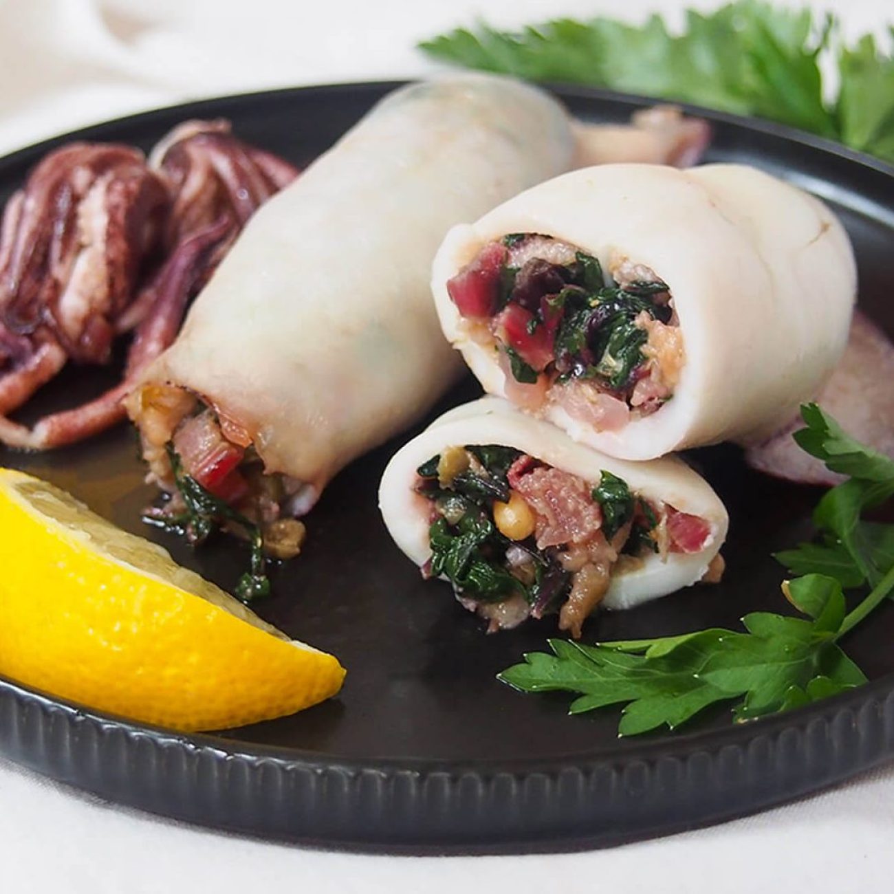 Mediterranean-Style Stuffed Squid Recipe