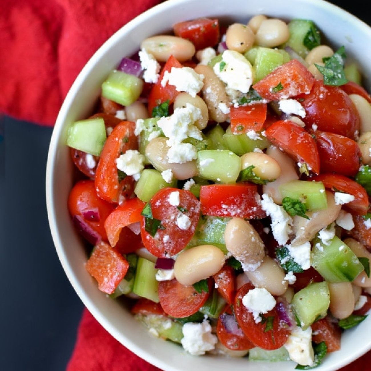 Mediterranean Tomato and Feta Cheese Salad Recipe