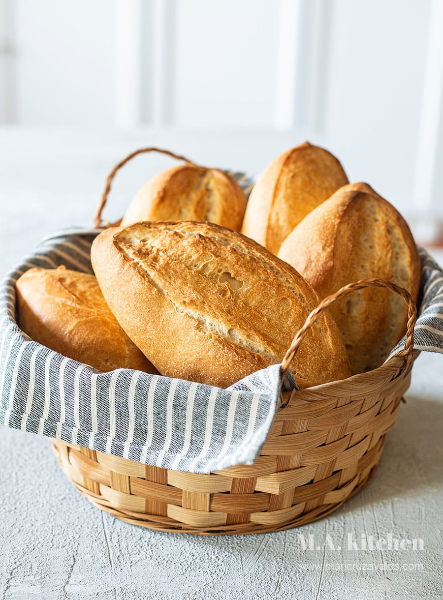 Mexican Bolillos, Crusty Oval Rolls