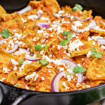 Mexican Chilaquiles Breakfast