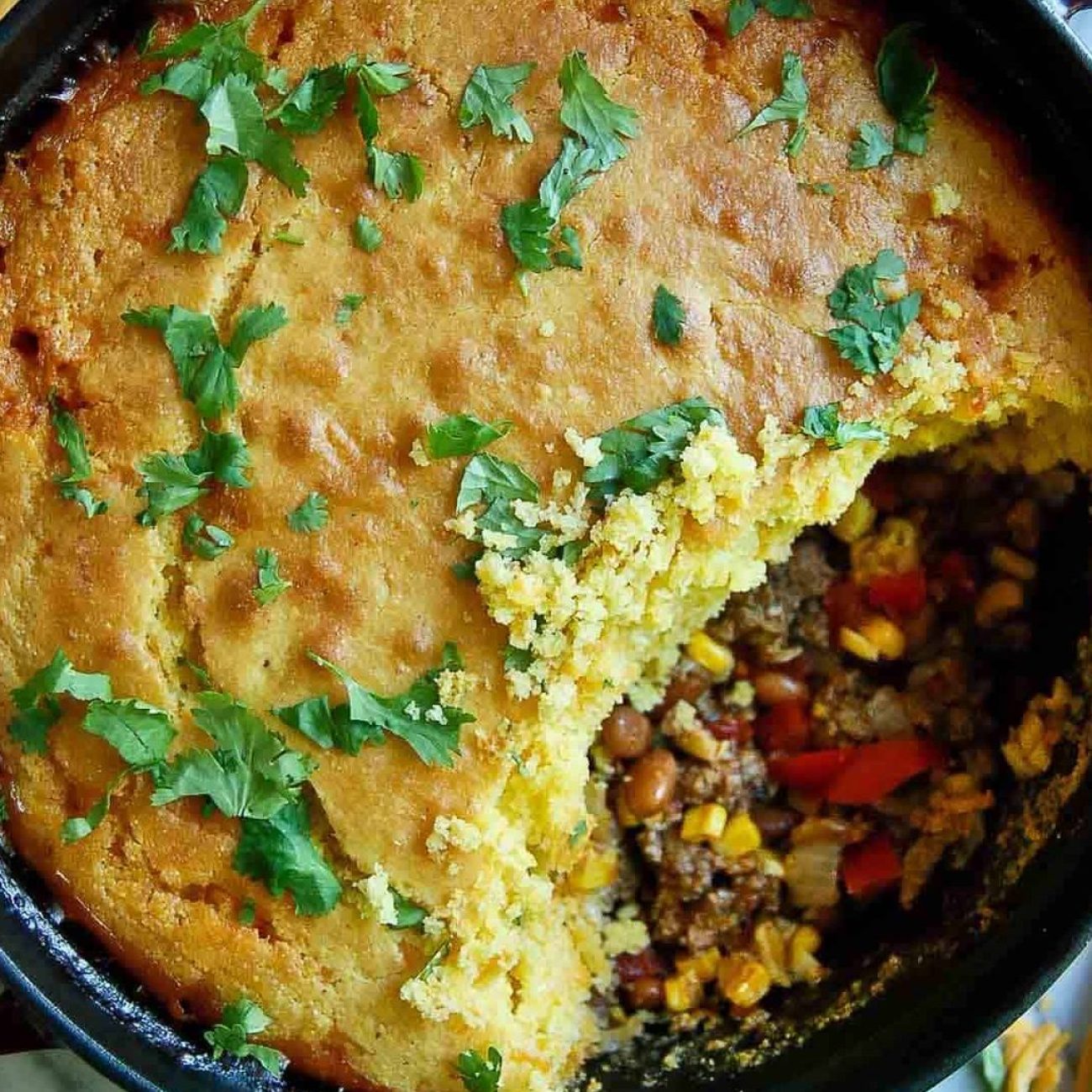 Mexican Cornbread And Pinto Bean Dip