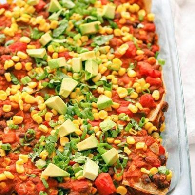 Mexican Lasagna Casserole Vegan