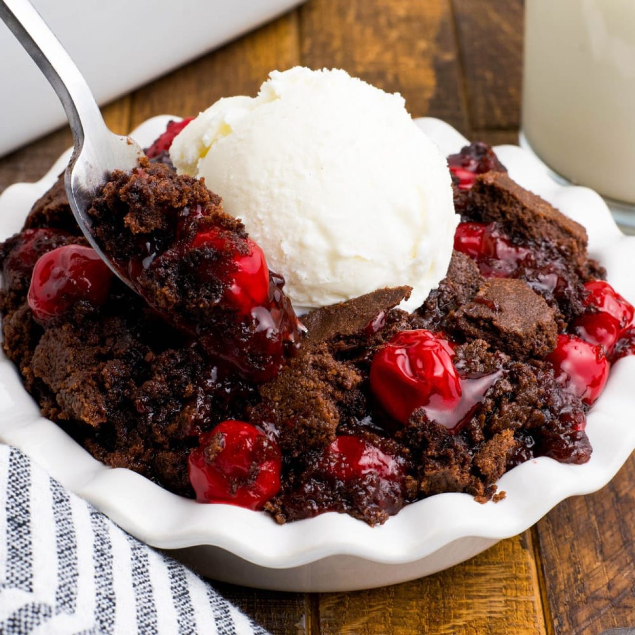 Microwave Chocolate Cherry Snack