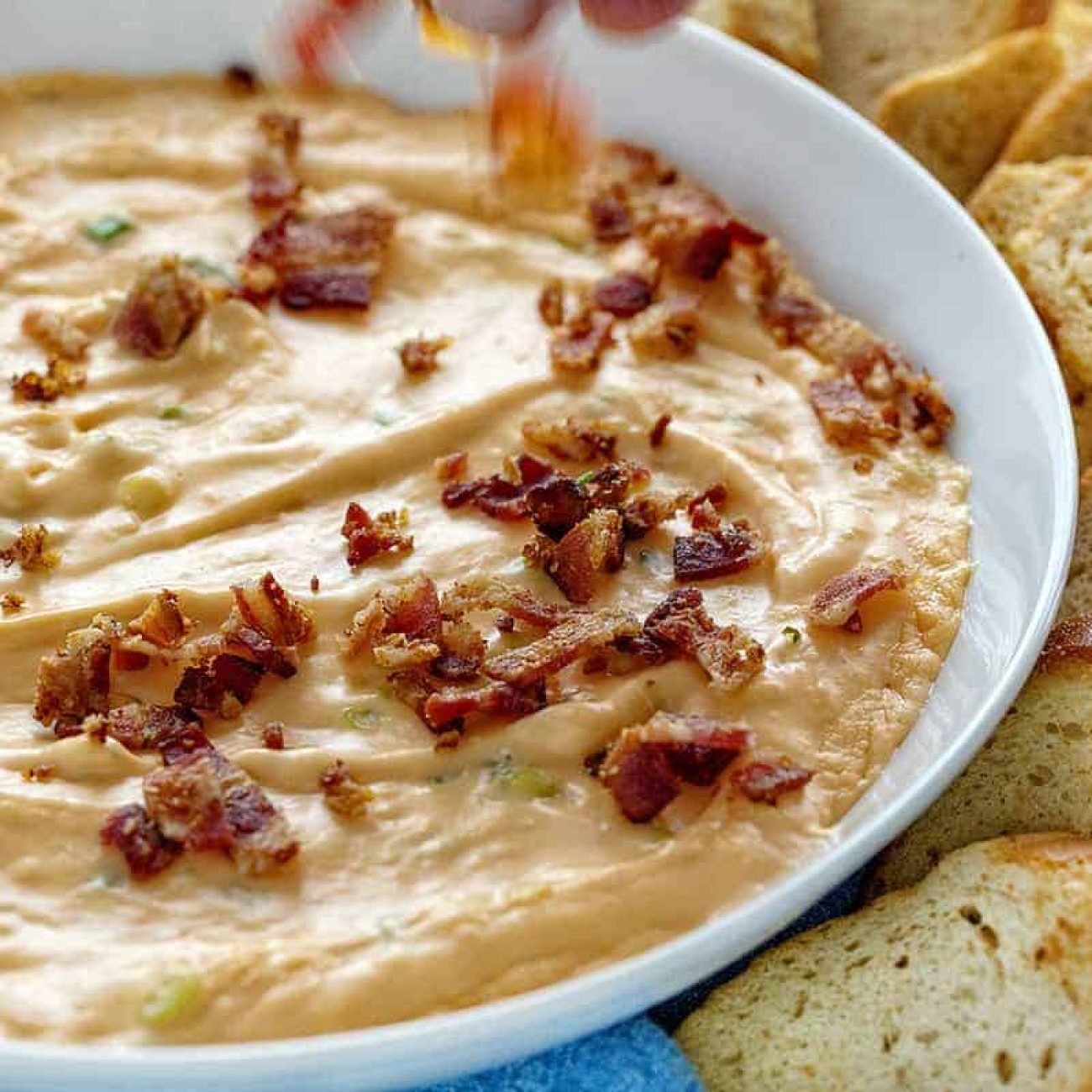 Microwave Warm Mushroom & Bacon Dip