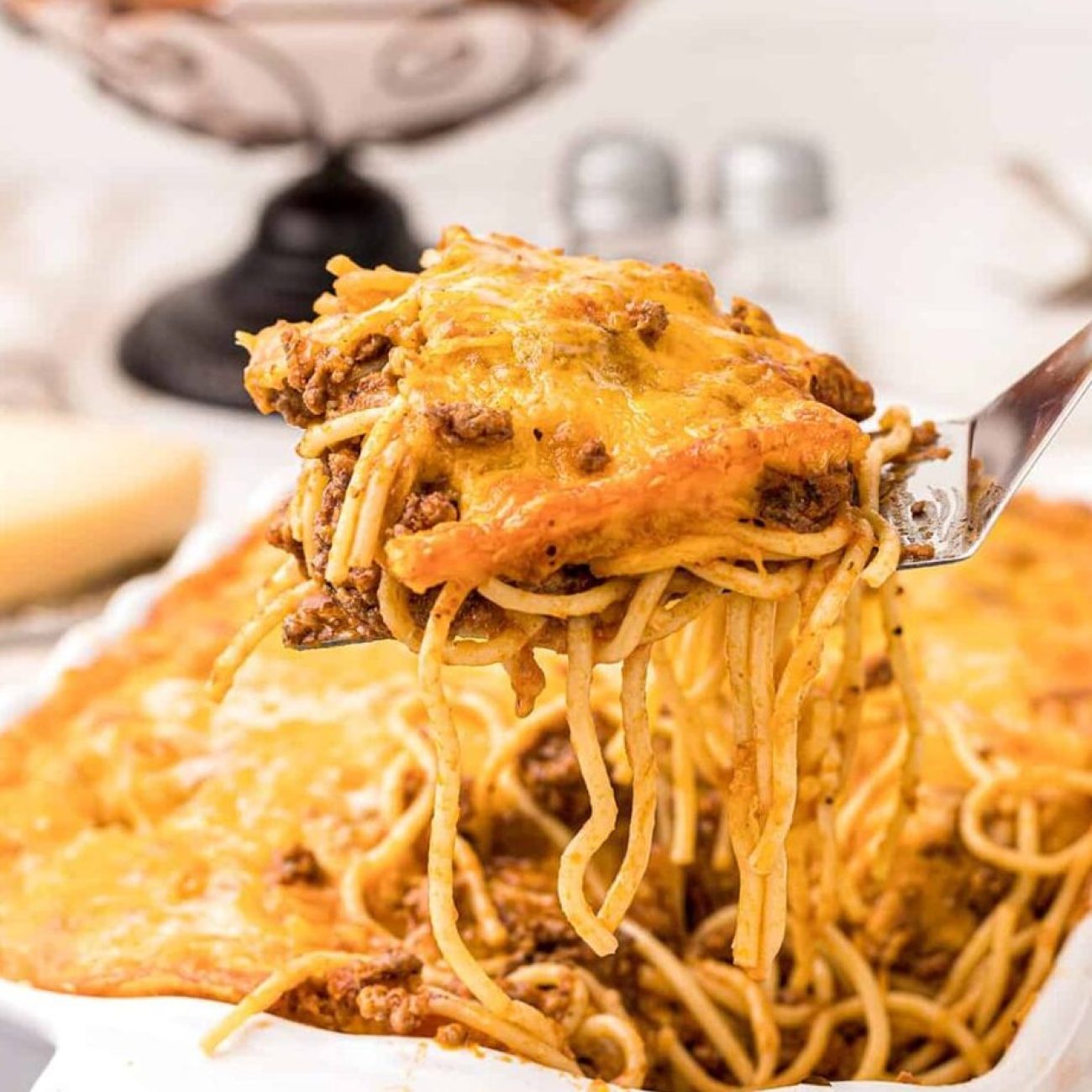 Mince And Spaghetti Casserole