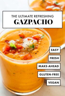 Mini Chilled Gazpacho, Tapas