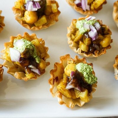 Mini Phyllo Shells With Chutney And