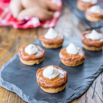 Mini Sweet Potato Pies W/ Whipped